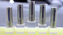 Panasonic displays a handful of its lithiumion batteries at the 2015 CES Panasonic displays a handful of its lithiumion batteries at the 2015 CES