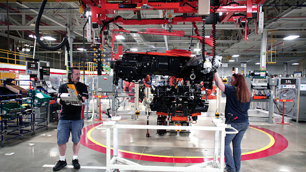 The Dodge Viper assembly plant in Detroit