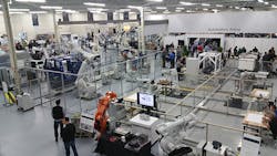 The floor of ABBs new Michigan facility The floor of ABBs new Michigan facility