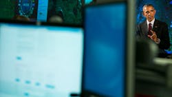 President Barack Obama delivers a cybersecurity talk in January President Barack Obama delivers a cybersecurity talk in January