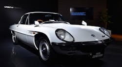 The Mazda Cosmo Sport, one of hundreds of new models on display at the Tokyo Motor Show.