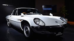 The Mazda Cosmo Sport on display at the Tokyo Motor Show The Mazda Cosmo Sport on display at the Tokyo Motor Show
