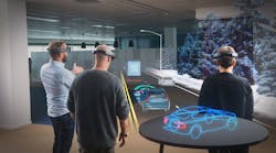 Volvo and Microsoft kicked off their collaboration with a demonstration of Microsoft&apos;s HoloLens software, a wearable that uses holograms to simulate driving experiences, at the company&apos;s headquarters.