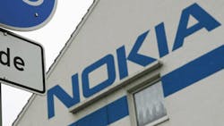 Nokia wordmark outsidea a Finnish factory Nokia wordmark outsidea a Finnish factory