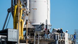 The Orbital Antares rocket in October 2014 before it exploded The Orbital Antares rocket in October 2014 before it exploded