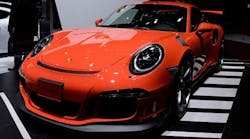 The Porsche GT3RS, at the Tokyo Motor Show in October.