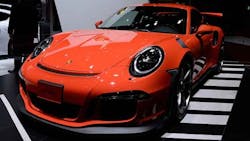 The Porsche GT3RS at the Tokyo Motor Show in October The Porsche GT3RS at the Tokyo Motor Show in October