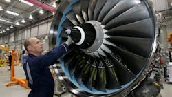 Engine scrubbing at the RollsRoyce aircraft engine factory in Berlin Engine scrubbing at the RollsRoyce aircraft engine factory in Berlin