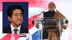 Japanese and Indian prime ministers Shinzo Abe, left, and Narendra Modi finalized a deal over the weekend that will introduce Japan&apos;s shinkansen bullet trains to India.