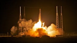 The SpaceX Dragon spacecraft launches with the Falcon 9 rocket The SpaceX Dragon spacecraft launches with the Falcon 9 rocket
