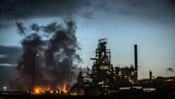 Blast furnace steam rises at a Welsh Tata plant Blast furnace steam rises at a Welsh Tata plant