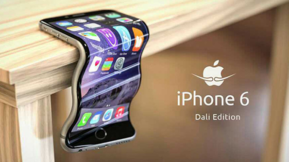 A satirical iPhone 6 in the style of Salvador