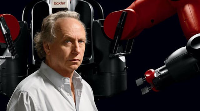 &apos;I think I&apos;ve spent more time in factories than most other academics,&apos; Rodney Brooks, founder and CTO of Rethink Robotics, says. &apos;I saw some real opportunities to do something useful.&apos; Indeed, IndustryWeek editors say, he&apos;s done more than any other individual to pioneer and popularize the use of low-cost, easy-to-train, collaborative robots, or cobots, that can safely work alongside people on a factory assembly line. For this work, they recognize Brooks with the first IW Manufacturing Technology Leadership Award.