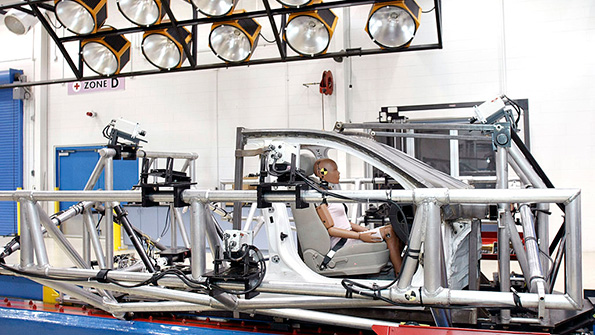 A crashtest facility in Michigan