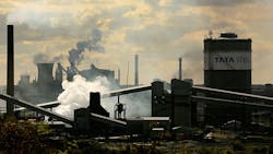 The Tata Steel processing plant at Scunthorpe in England The Tata Steel processing plant at Scunthorpe in England