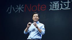 Lei Jun the founder chairman and CEO of Xiaomi introduces the Mi Note at a 2015 event In an effort to build its brand around the world Xiaomi recnetly bought about 1500 Microsoft patents Lei Jun the founder chairman and CEO of Xiaomi introduces the Mi Note at a 2015 event In an effort to build its brand around the world Xiaomi recnetly bought about 1500 Microsoft patents