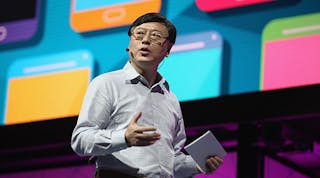 Lenovo CEO Yang Yuanqing introduces various products Thursday at the company&rsquo;s Tech World event in San Francisco.