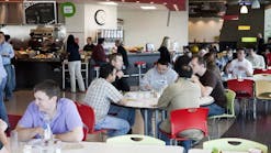 The cafeteria at Google&apos; s Washington campus.