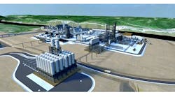 Artist&apos;s rendition of Shell&apos;s major chemical complex planned for Pennsylvania