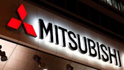 Mitsubishi logo and wordmark Mitsubishi logo and wordmark