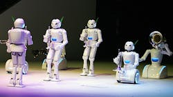 Toyota robots play music at the Aichi World Exposition in 2005 Toyota robots play music at the Aichi World Exposition in 2005