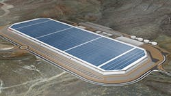 An artists rendering of the Tesla Gigafactory An artists rendering of the Tesla Gigafactory