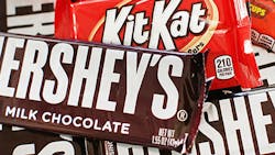Hershey chocolate bars Kit Kats and Reeses Peanut Butter Cups Hershey chocolate bars Kit Kats and Reeses Peanut Butter Cups