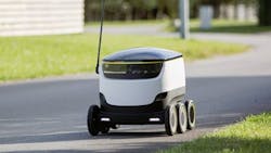 A Starship Technologies delivery robot A Starship Technologies delivery robot