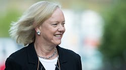 HPE CEO Meg Whitman walks the grounds earlier this month at the Allen &amp; Company Sun Valley Conference at the Sun Valley Resort in Idaho.