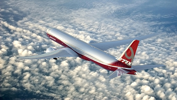 The Boeing 777X will be a redesigned version of the 777 the first commercial airliner to incorporate composite materials for structurally significant parts Composites account for 50 percent of structural weight of the 787 Dreamliner and the 777X will have the world39s largest wing formed from composite
