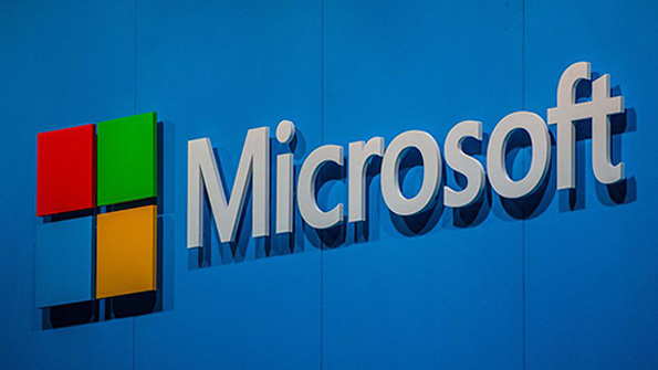 Microsoft logo and wordmark