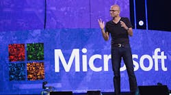 Microsoft CEO Satya Nadella speaks at a Seattle-area event earlier this year.