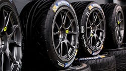 Michelin tires on display Michelin tires on display