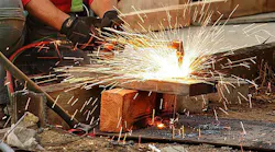 A Los Angeles welder at work
