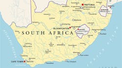 South Africa map South Africa map