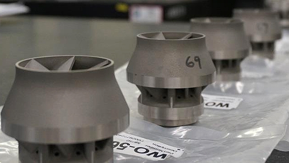 Siemens burner heads produced by Materials Solutions Ltd via selective laser melting