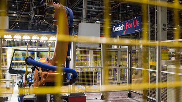 Part of the Fuyao Glass America plant in Moraine Ohio