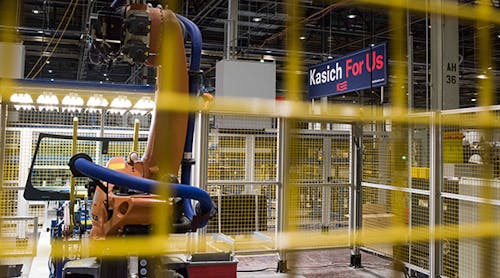The Fuyao Glass America plant in Moraine, Ohio, provided the backdrop for a March speech from Ohio governor and onetime presidential nominee hopeful John Kasich. The Fuyao Glass America plant in Moraine, Ohio, provided the backdrop for a March speech from Ohio governor and onetime presidential nominee hopeful John Kasich.