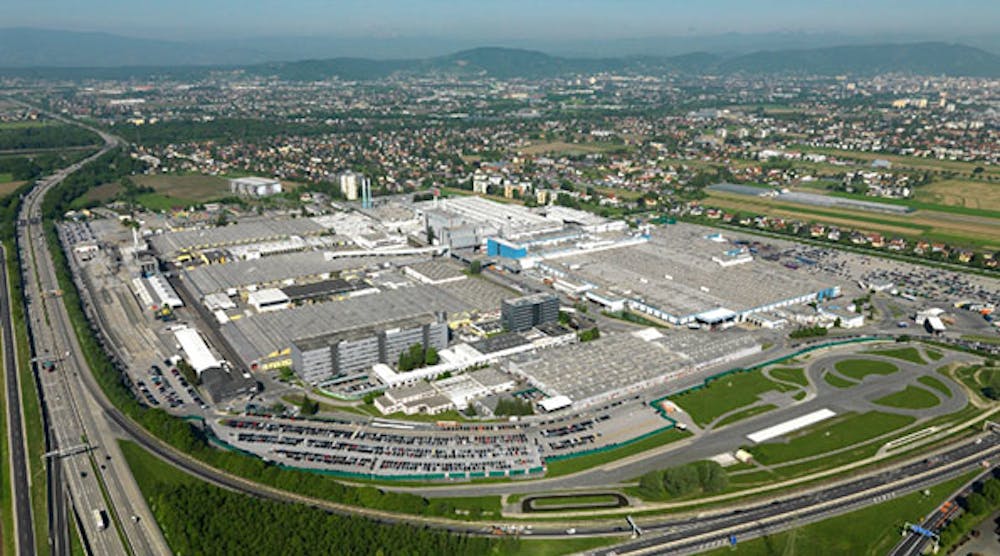 Magna&apos;s contract vehicle assembly facility in Graz, Austria