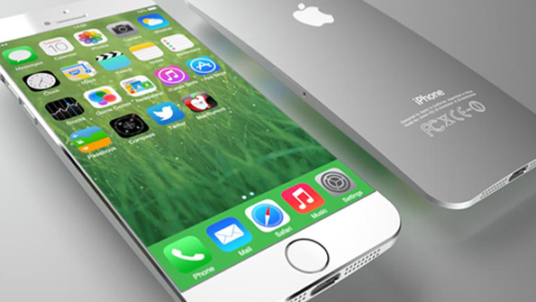 An Apple iPhone with an OLED screen