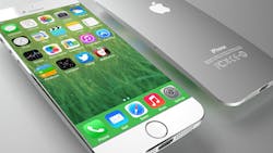 An Apple iPhone with an OLED screen An Apple iPhone with an OLED screen