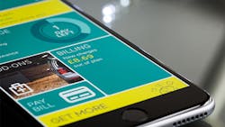 A European phone screen A European phone screen