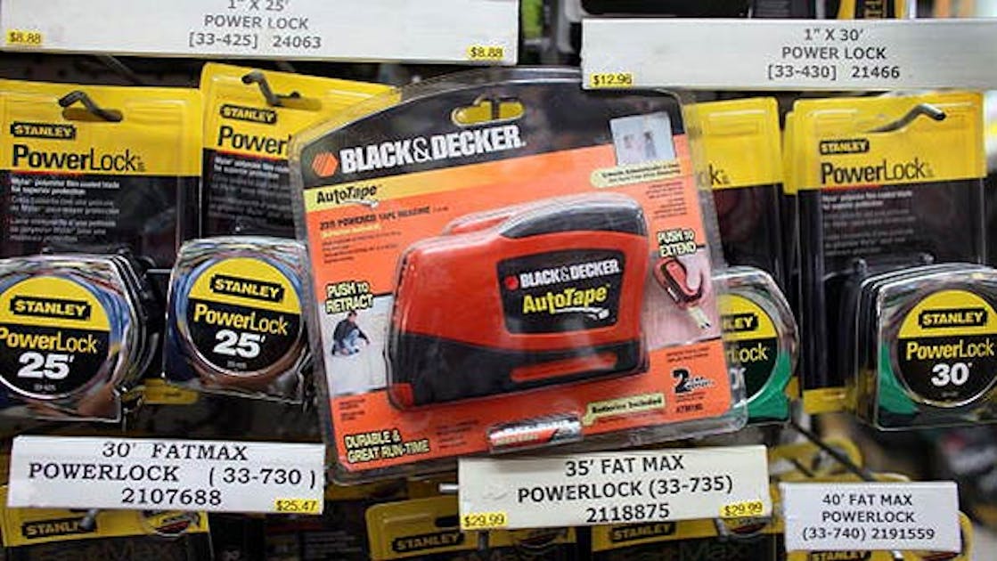 Stanley Black & Decker Is Buying Newell's Tool Business