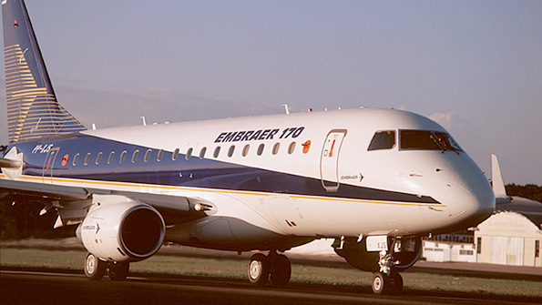 The Embraer 170 in a companyreleased photo
