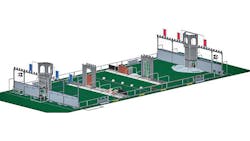 The 2015 FIRST Stronghold field was designed around elements of medieval battles The 2015 FIRST Stronghold field was designed around elements of medieval battles