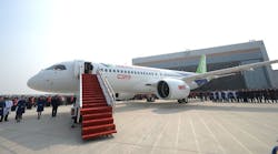 State-owned Commercial Aircraft Corp. of China Ltd., locally known as COMAC, is building the 168-seat, single-aisle aircraft C919.