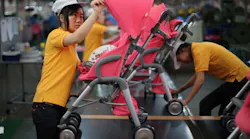 China factory making baby strollers