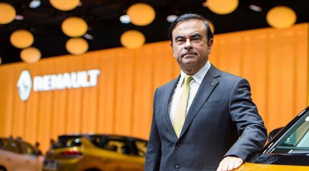 Nissan CEO Carlos Ghosn at Geneva Auto Show 2016