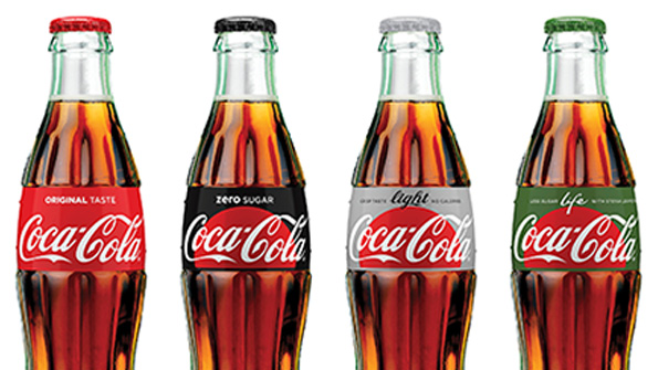 Glass CocaCola bottles