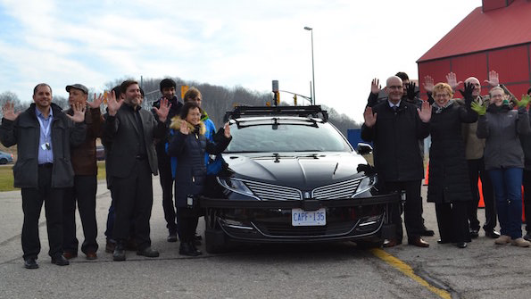 How many Canadians can you fit in a selfdriving car At least one because the law requires a human driver to take the wheel in an emergency